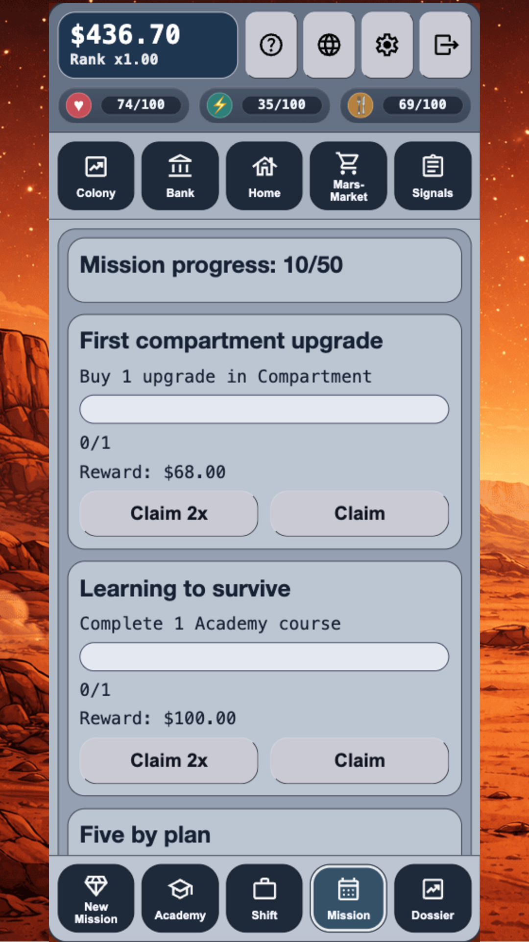 Tycoon Survive on Mars: Build an Empire screenshot 8