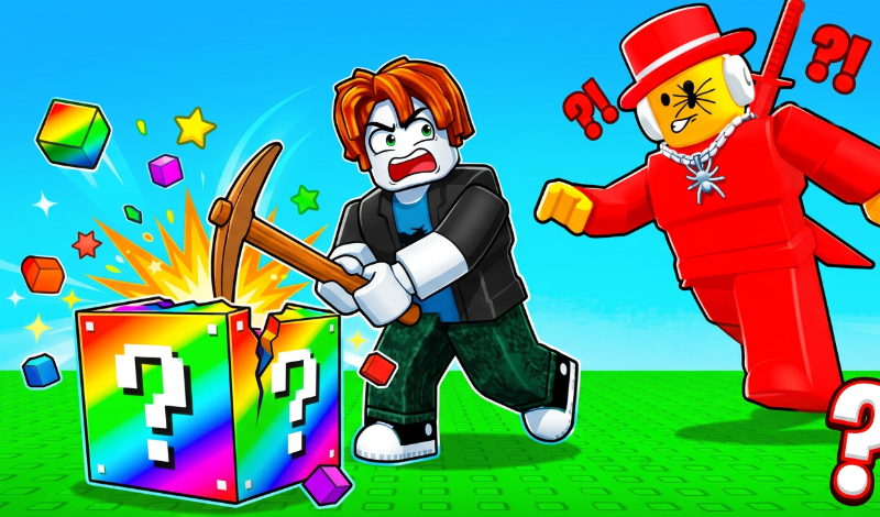 Obby: Destroy Lucky Blocks and Get Brainrots game cover