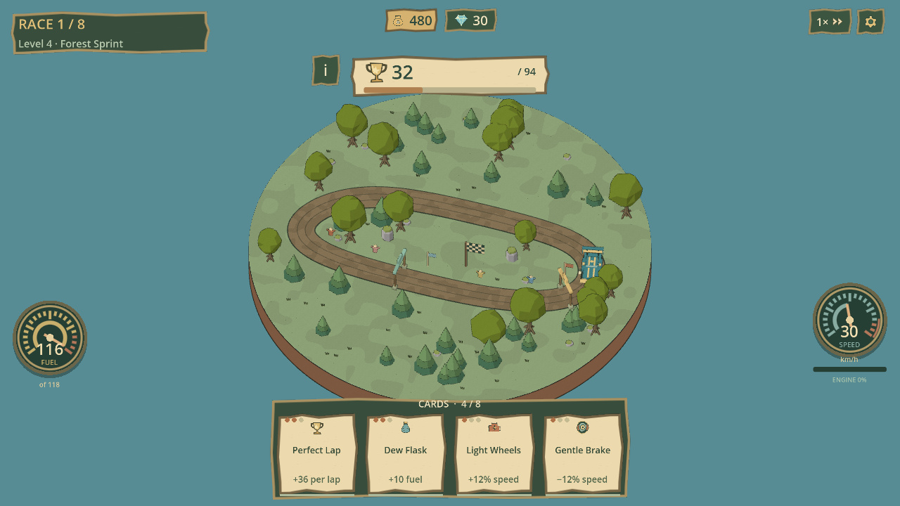 Forest Rally: Cars & Cards screenshot 1