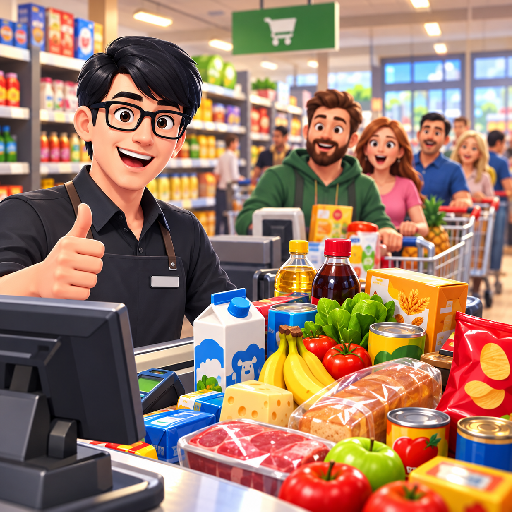 Supermarket: Shelves & profits icon
