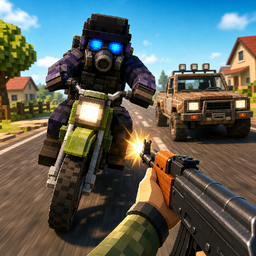 Obby: Shooter on Cars