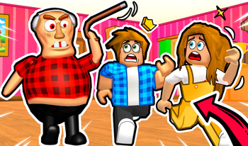 Escape From Evil Grandpa Obby!