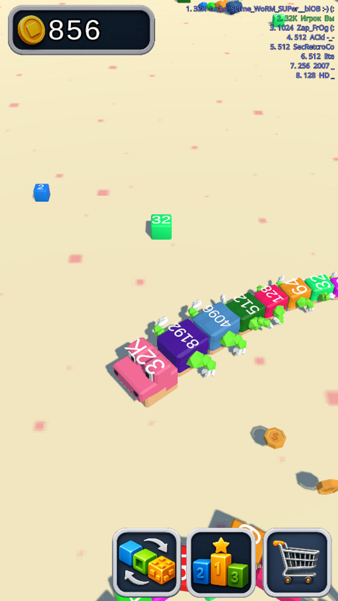 Snake 2048 IO screenshot 6