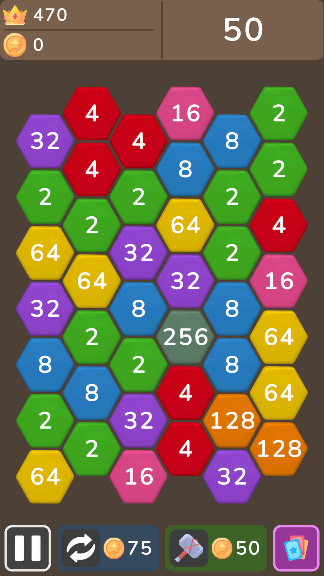 Hexa Merge 2048 screenshot 4