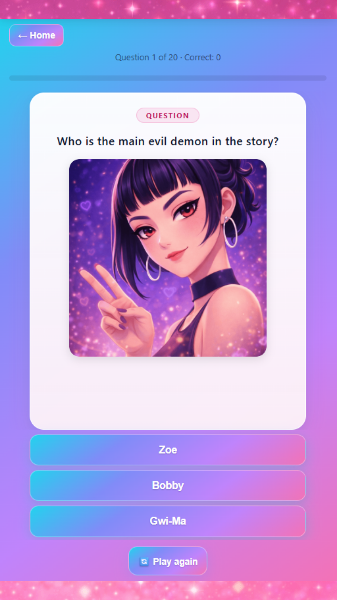 k-pop Demon Hunters: Who are You from the Huntrix? screenshot 6
