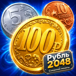 Рубль 2048: Соединяй монеты