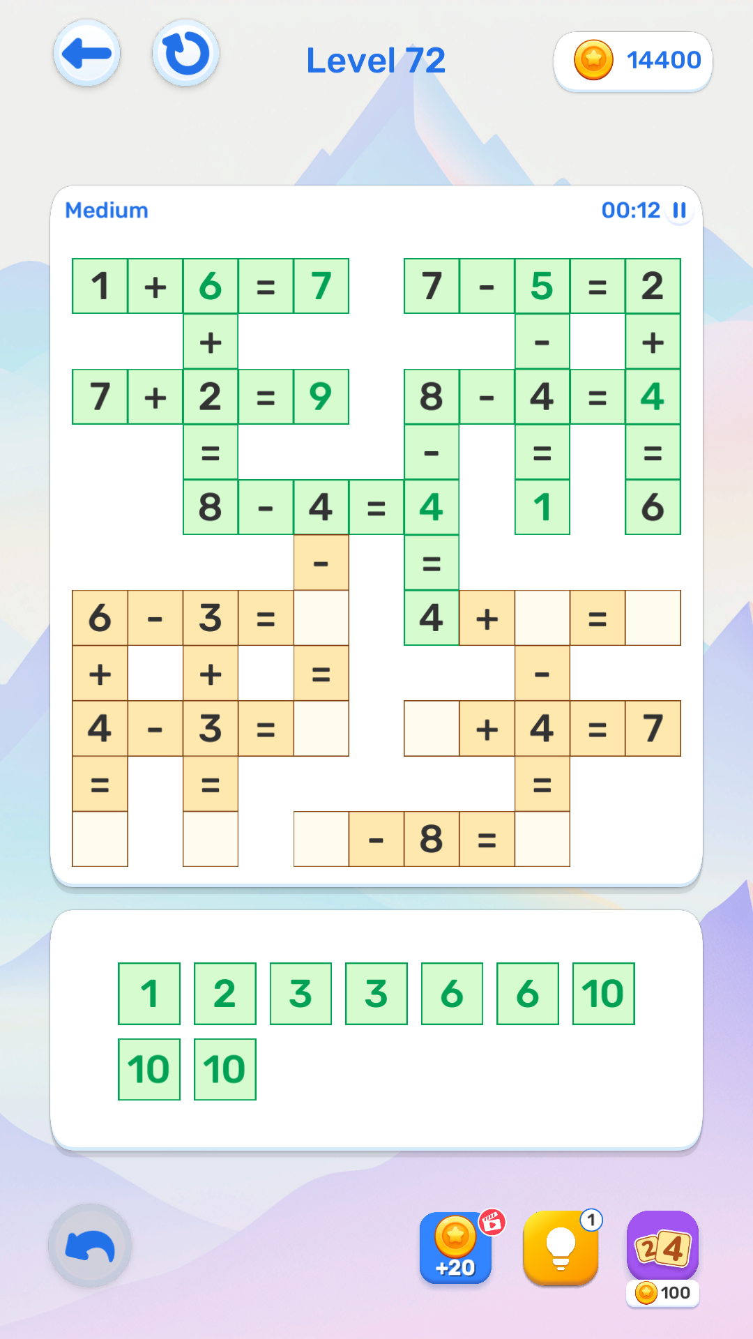 Math and Crossword: Numbers and arithmetics screenshot 7