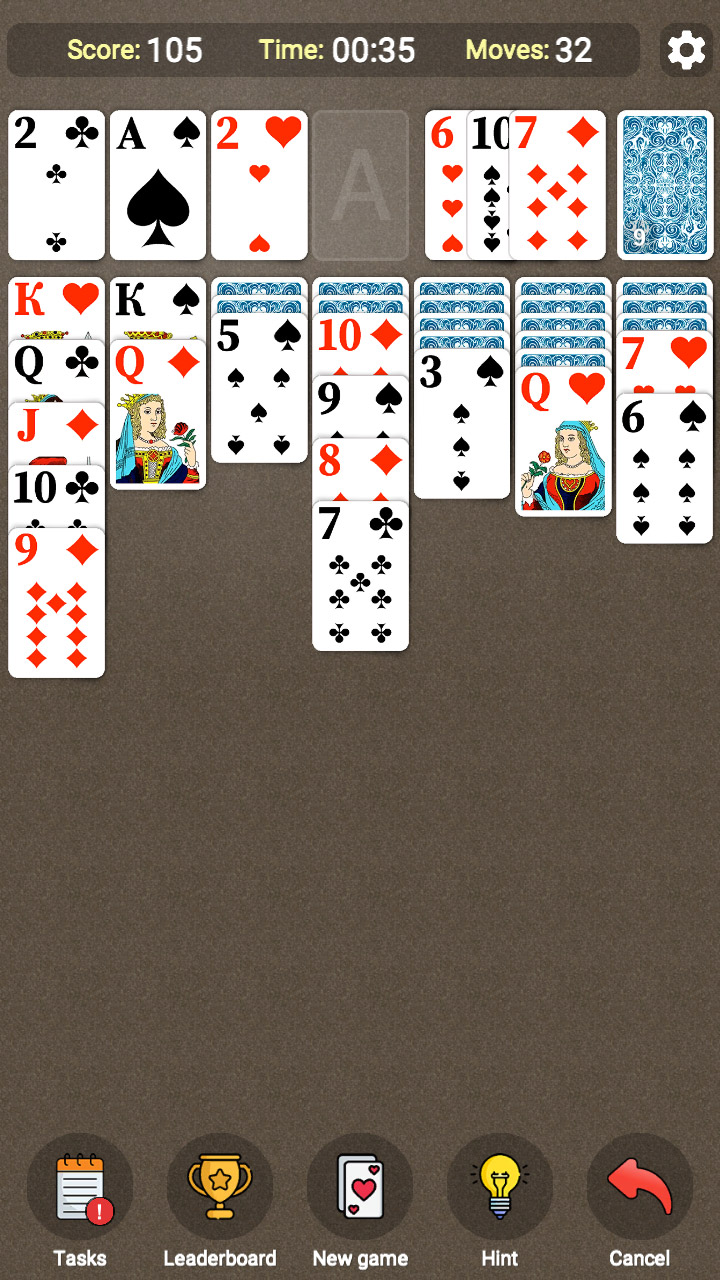 Solitaire Klondike: Draw 1 or 3 cards screenshot 6