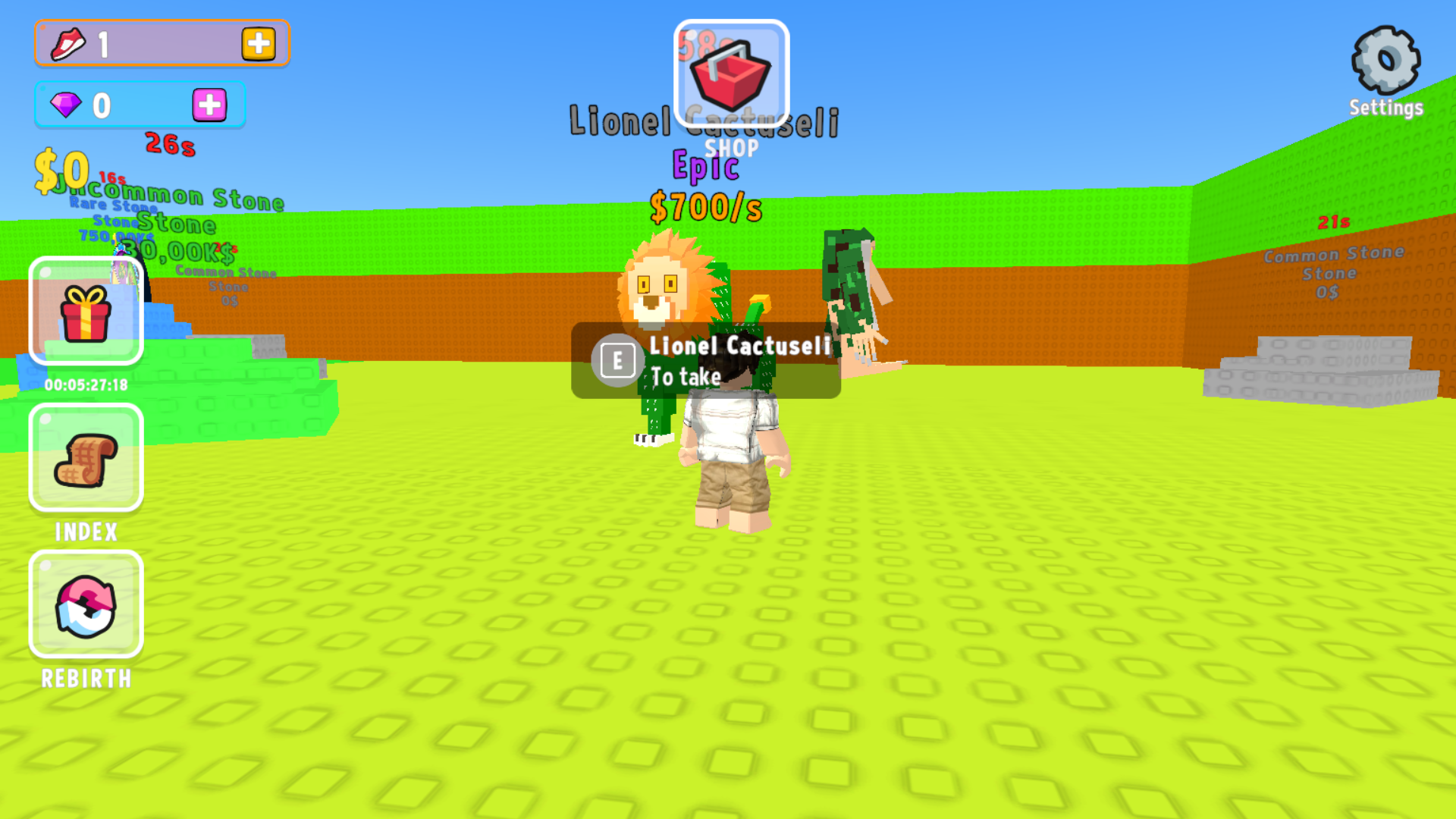 Obby Stones: Find Brainrot — screenshot 1