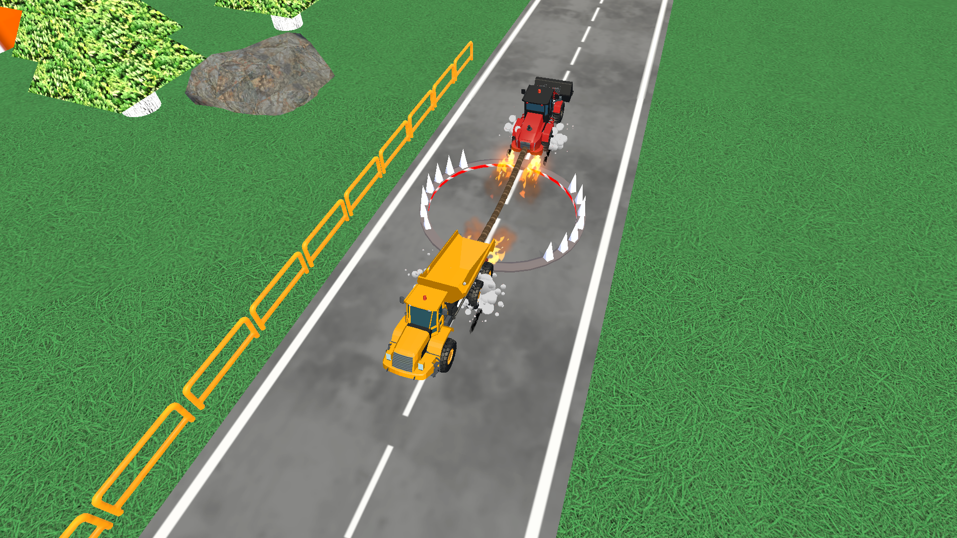 Tug of War with cars! screenshot
