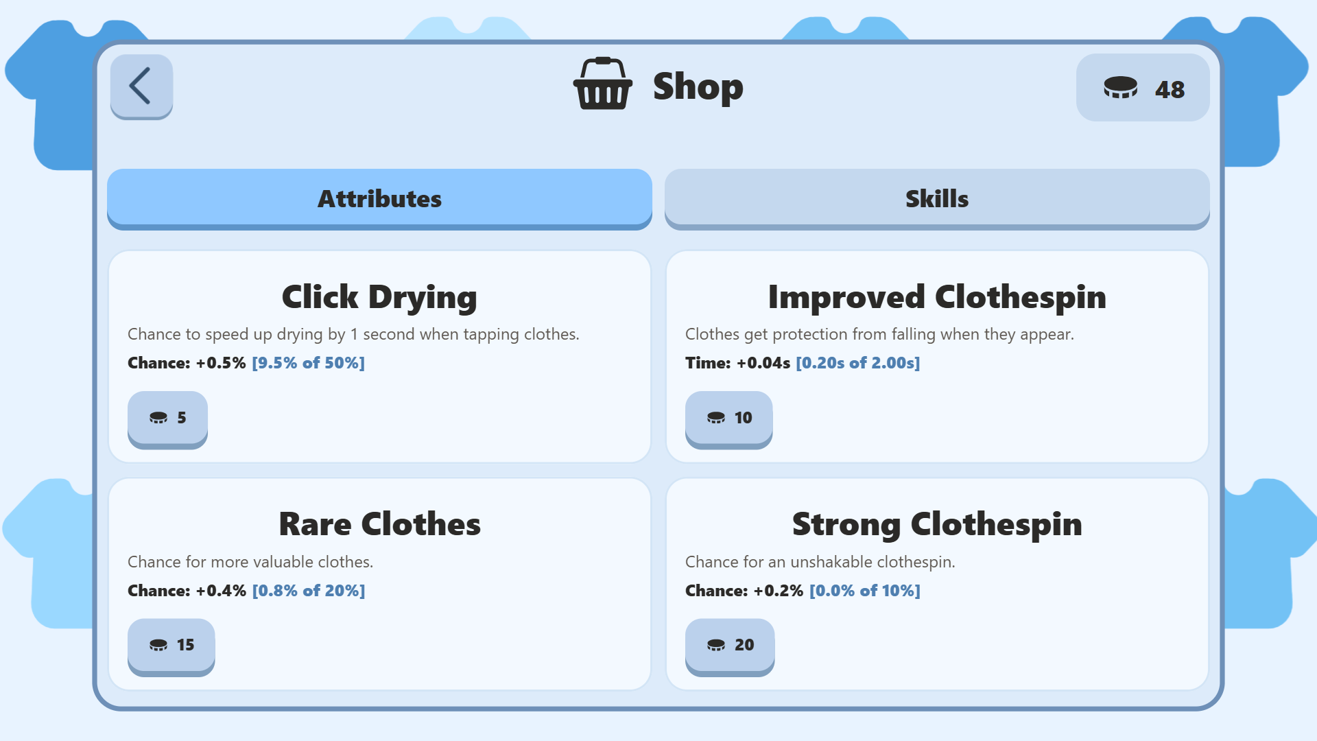 Dry your clothes: Don't let them fall — screenshot 4