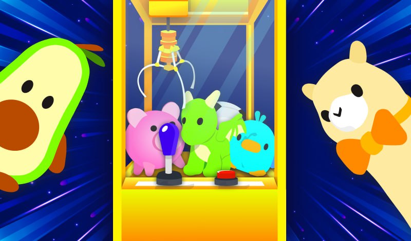 Призовой автомат "Кран-машина" с игрушками game cover