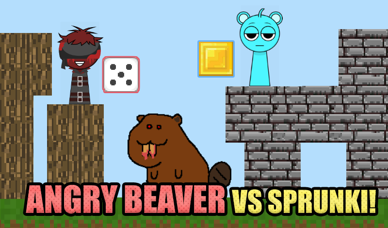 Angry beaver vs Sprunki! game cover