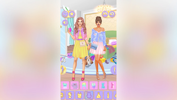 Pastel Dress Up: Sisters