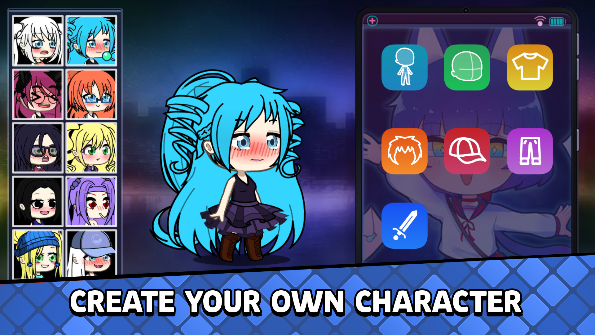 sachin and babi light blue dress GACHA CLUB ONLINE GAME – Play Free Gacha Outfit Ideas main image 1