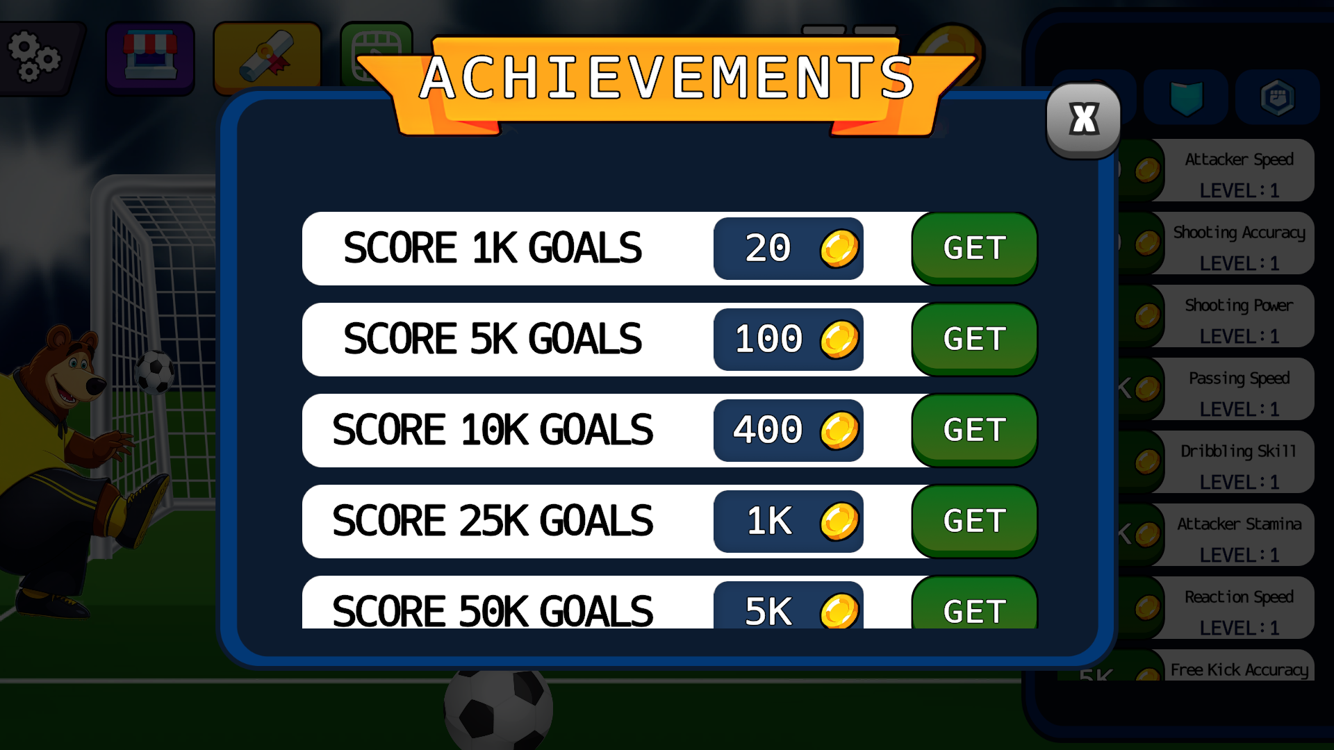 Help Masha score a goal! — screenshot 10