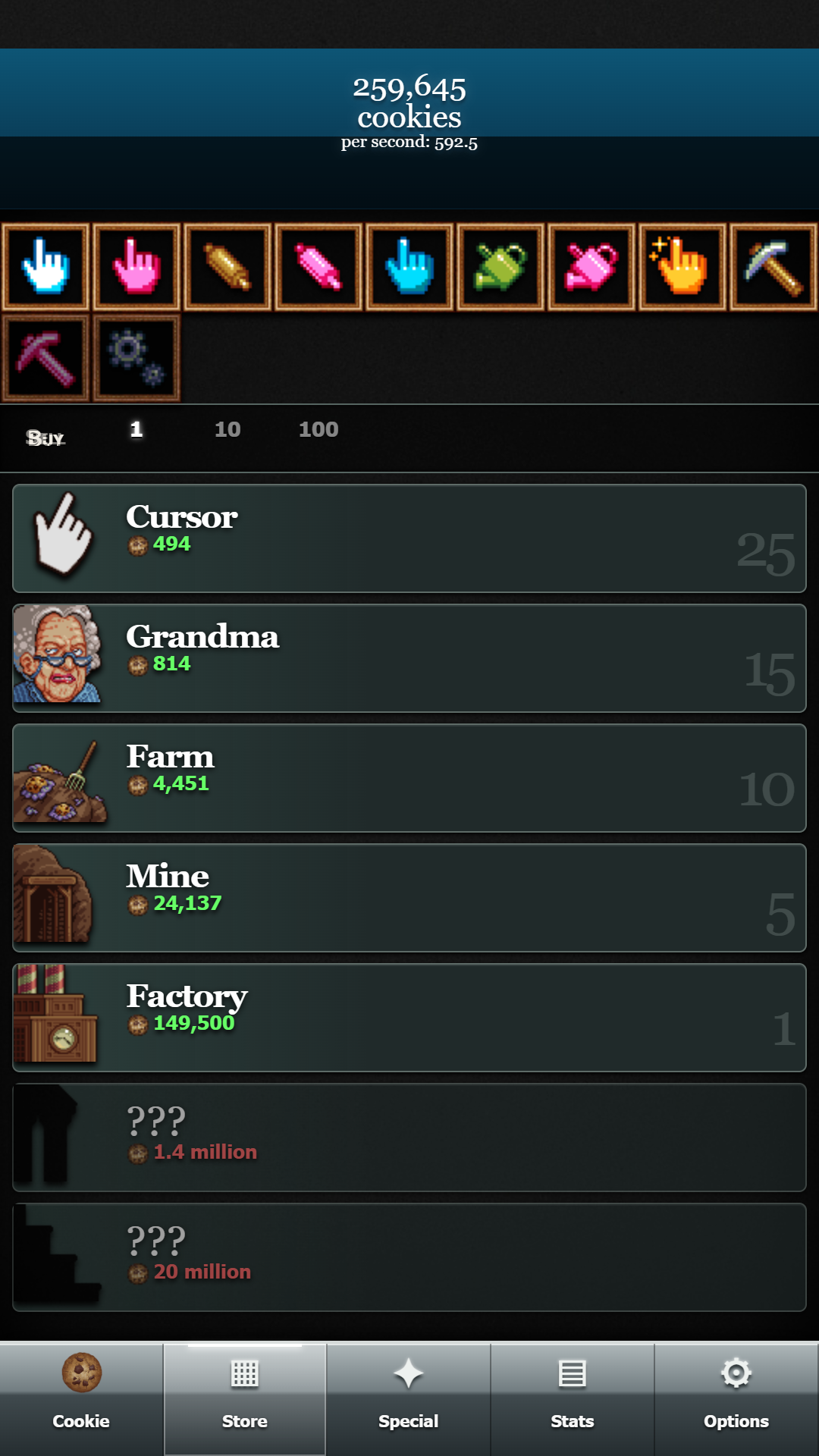 Cookie Clicker Old screenshot 4
