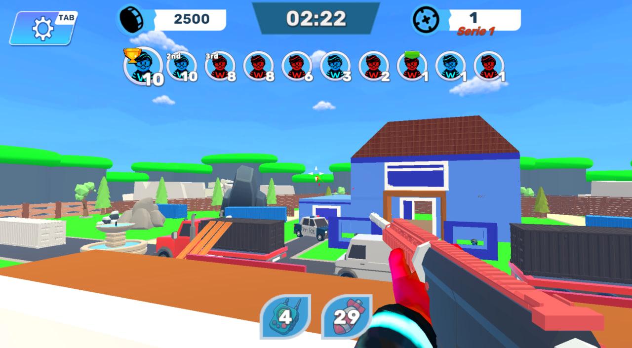 Obby Paintball: Online with Friends screenshot