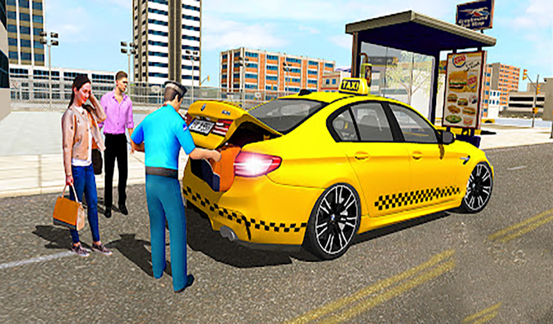 Taxi Driving Simulator game cover