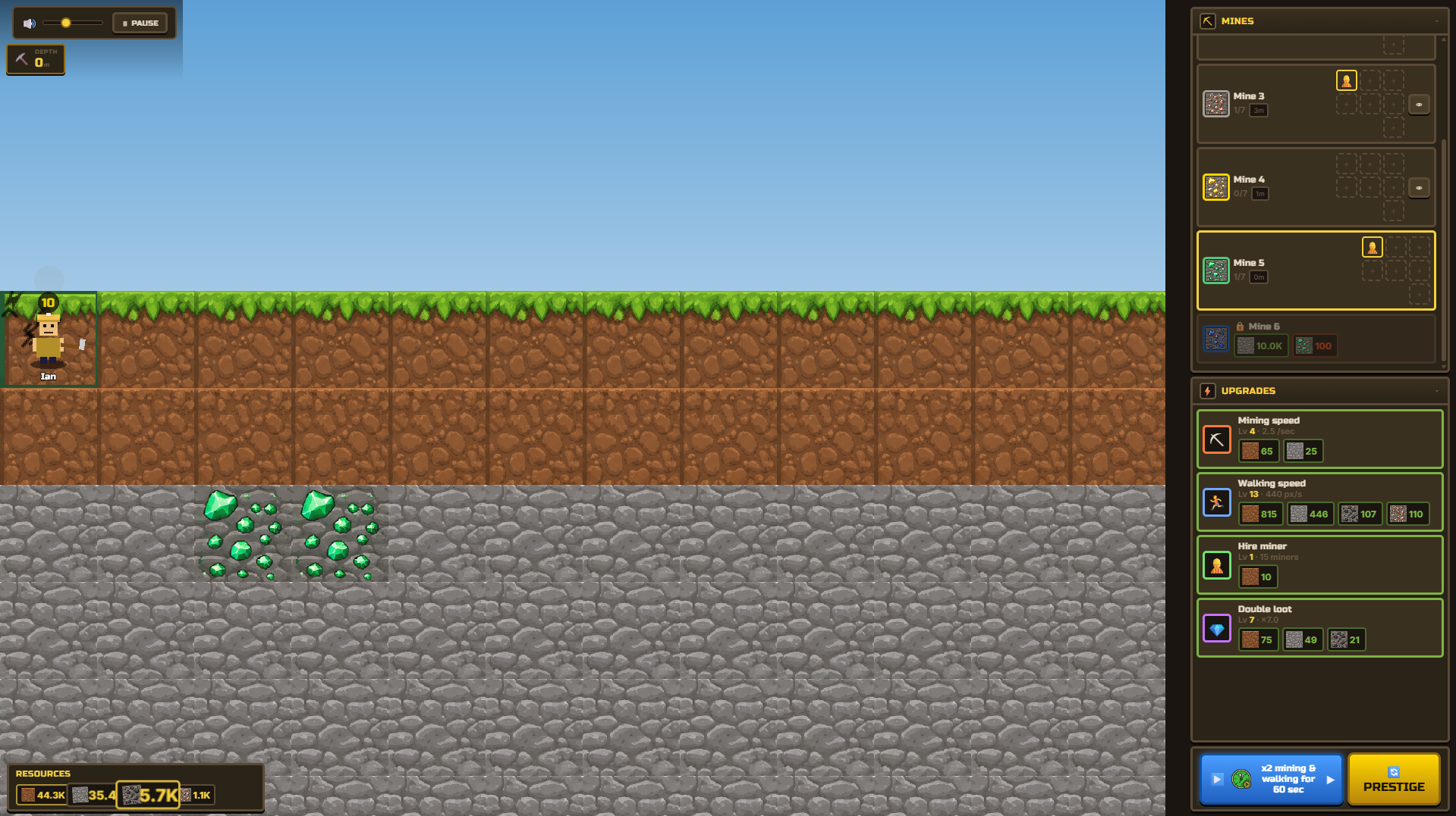 Infinite Miners 2D — screenshot 2