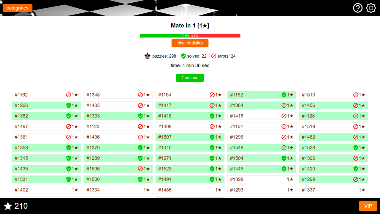 Chess puzzles screenshot