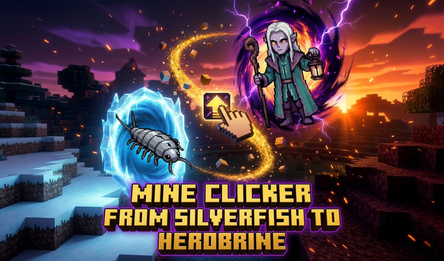 Mine Clicker: From Silverfish to Herobrine