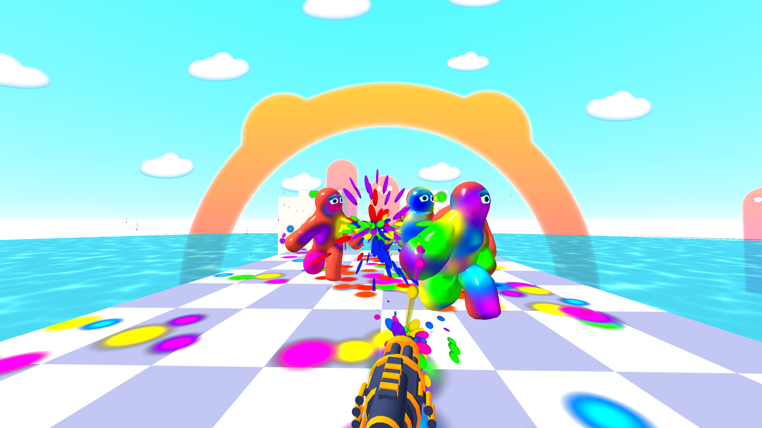 Gun and Paint: Jelly Shooter 3D screenshot