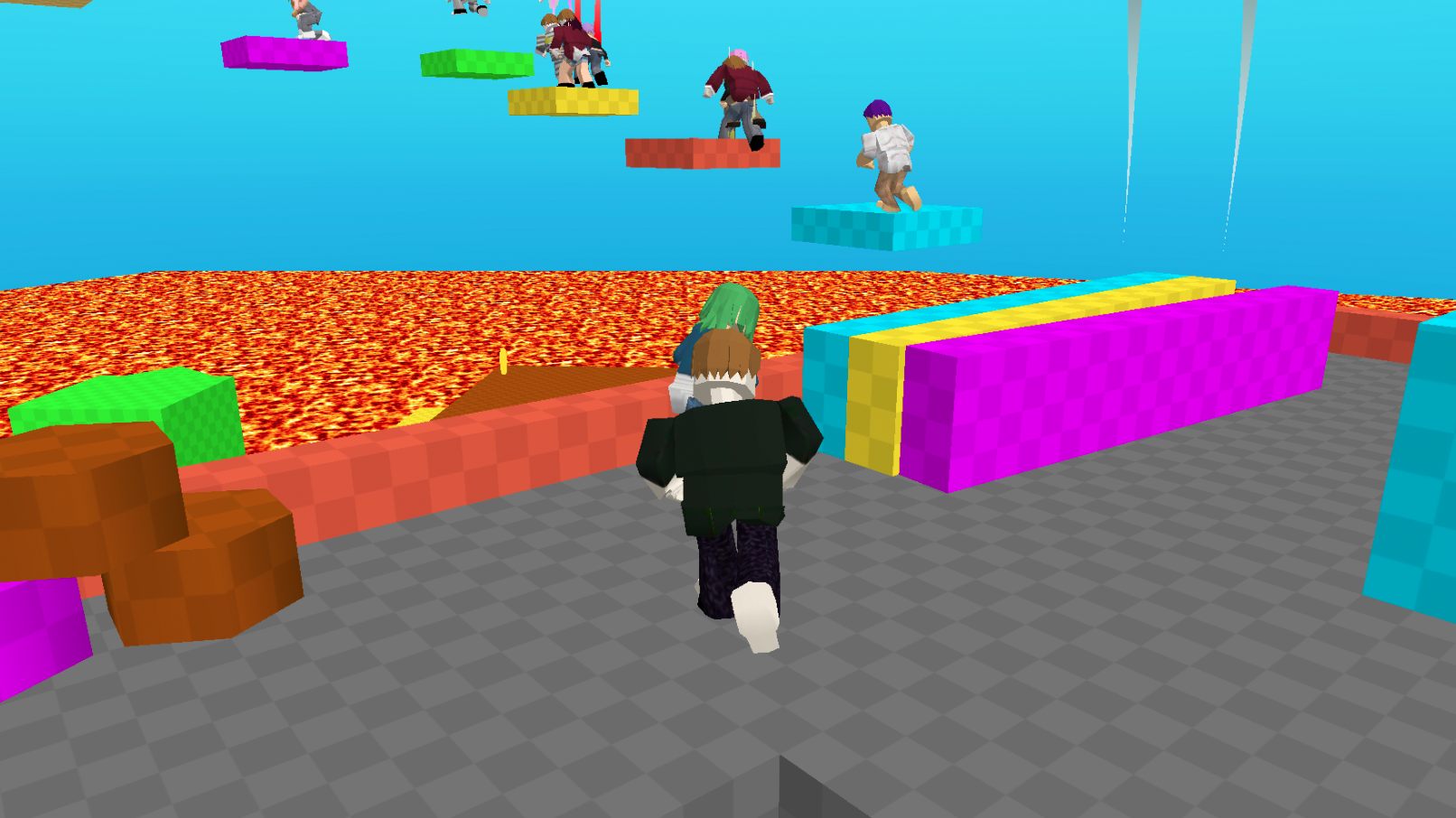 100 Player Floor Is LAVA: Obby! screenshot