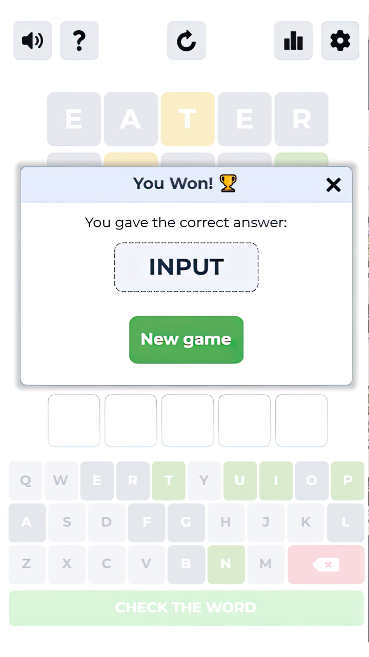 Guess the word 5 letters - Wordle screenshot 6