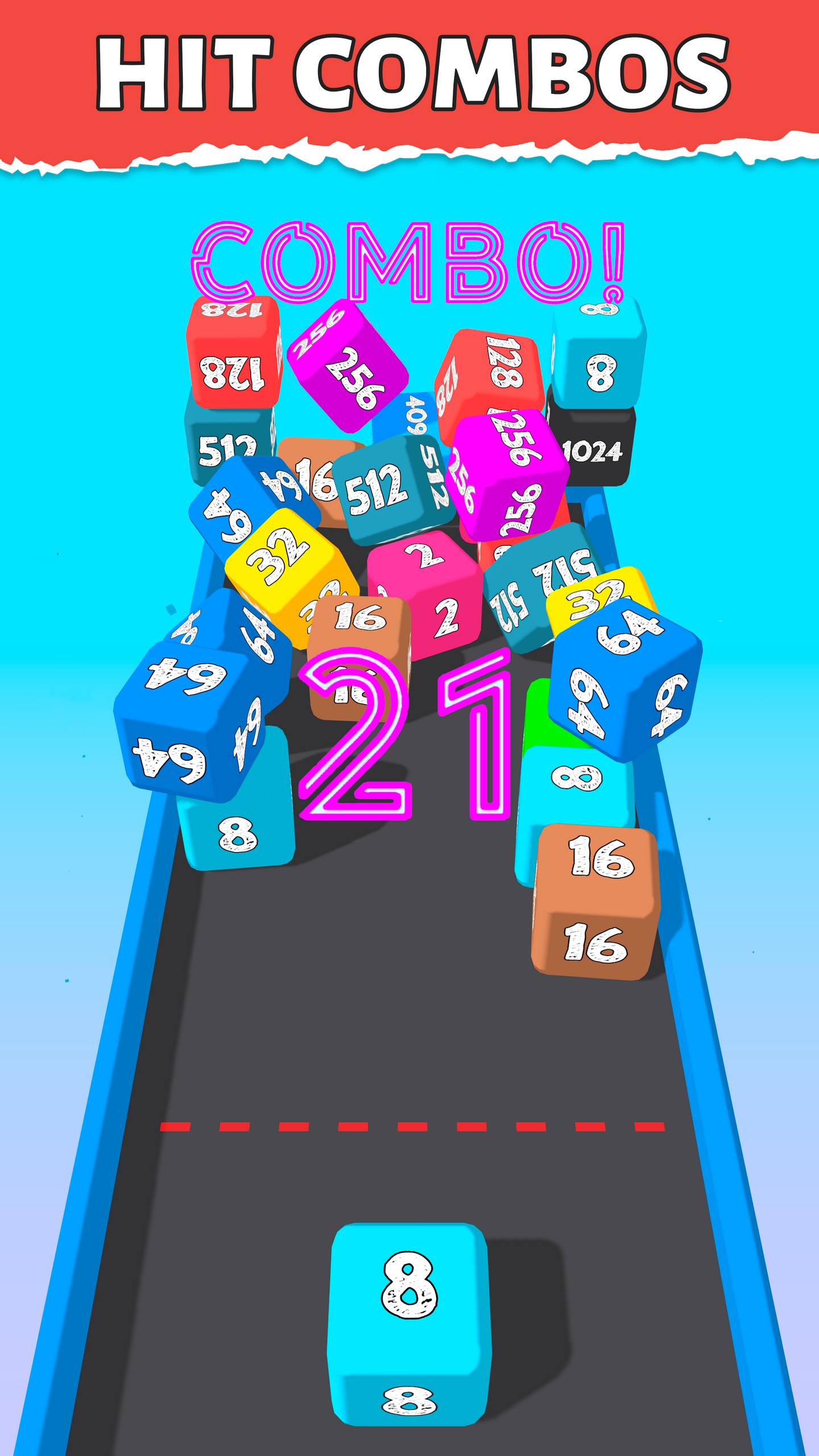 2048 3D Dice: Cube Merge Puzzle screenshot 7