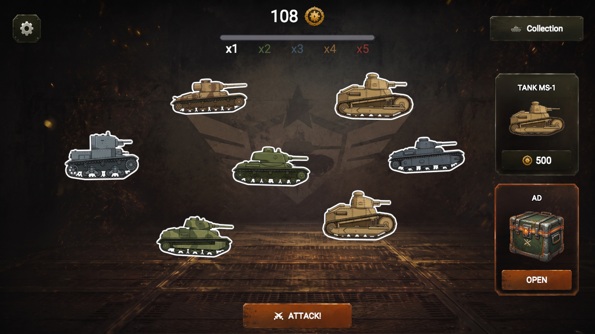 Tanks Evolution: Merge Clicker — screenshot 1