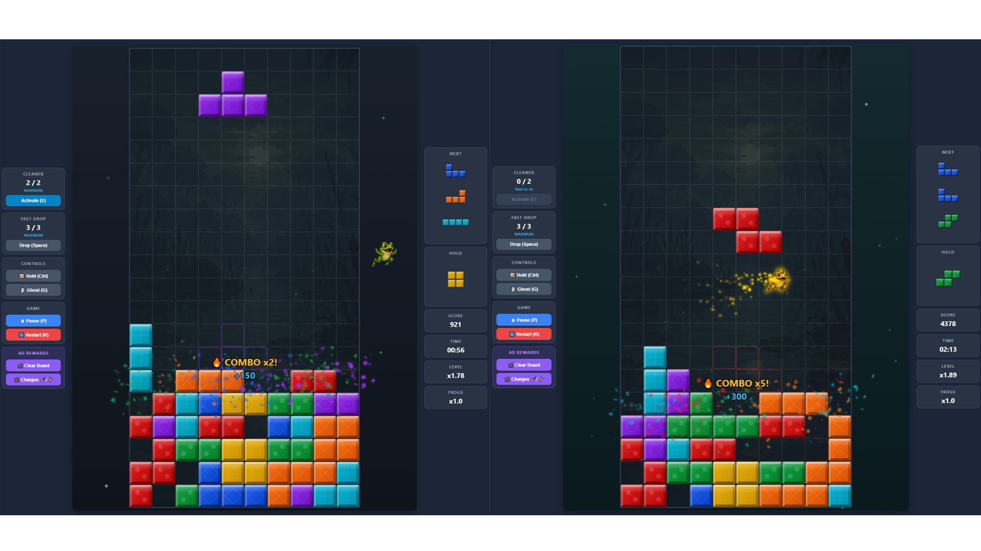 Blocks against frogs — screenshot 2