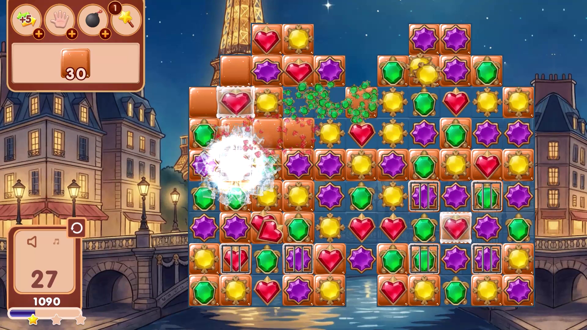 Treasures of Paris: The Secret of Gems - Match 3 screenshot