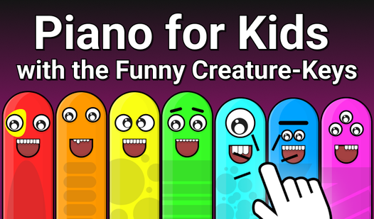 Piano for Kids with the Funny Creature-Keys