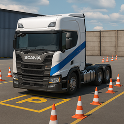 SCANIA Парковка - Экзамен в ГАИ