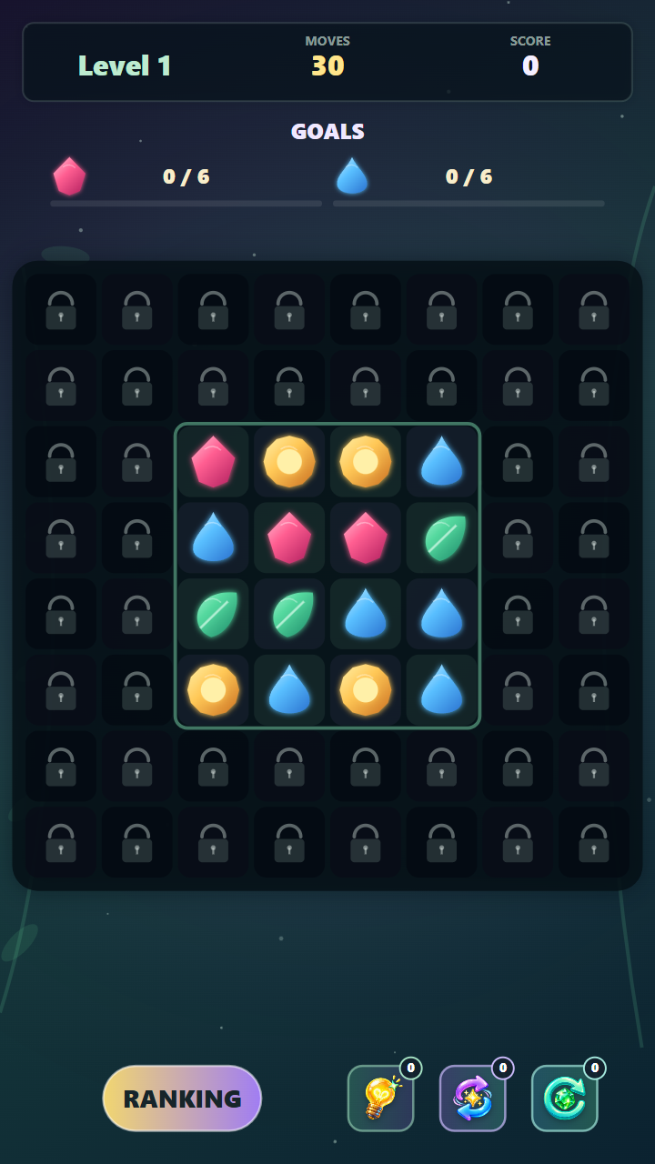 Match Three: Gem Garden screenshot 3