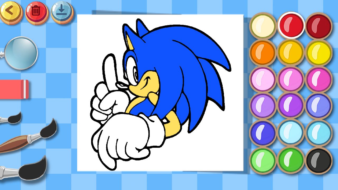 Sonic Wonder Coloring screenshot