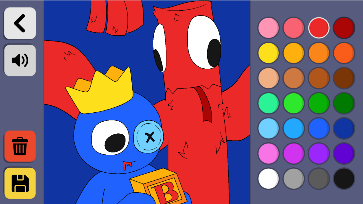 Rainbow Friends - Coloring Pages screenshot