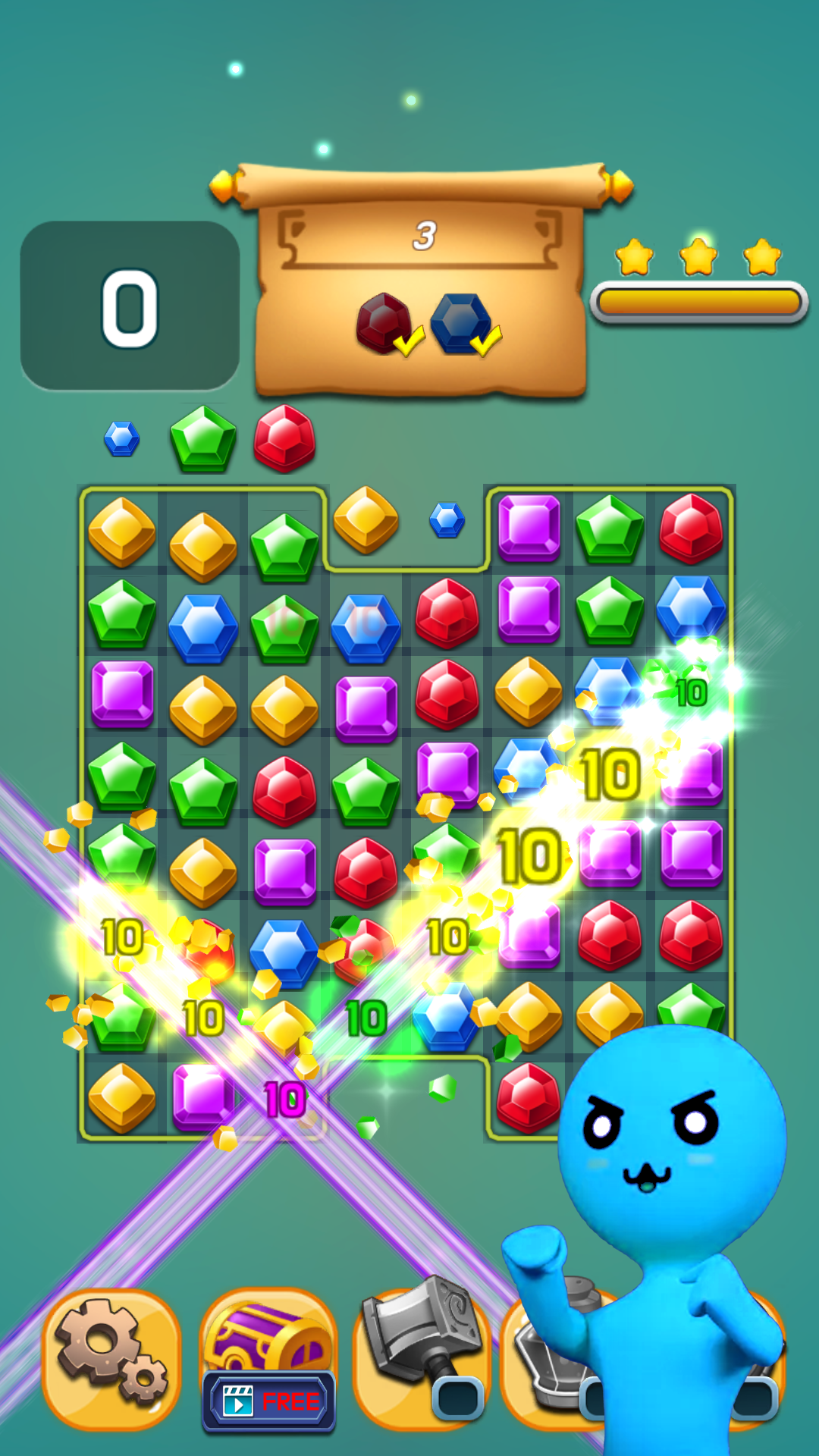 Stick Jewel: Match 3 Master screenshot 5