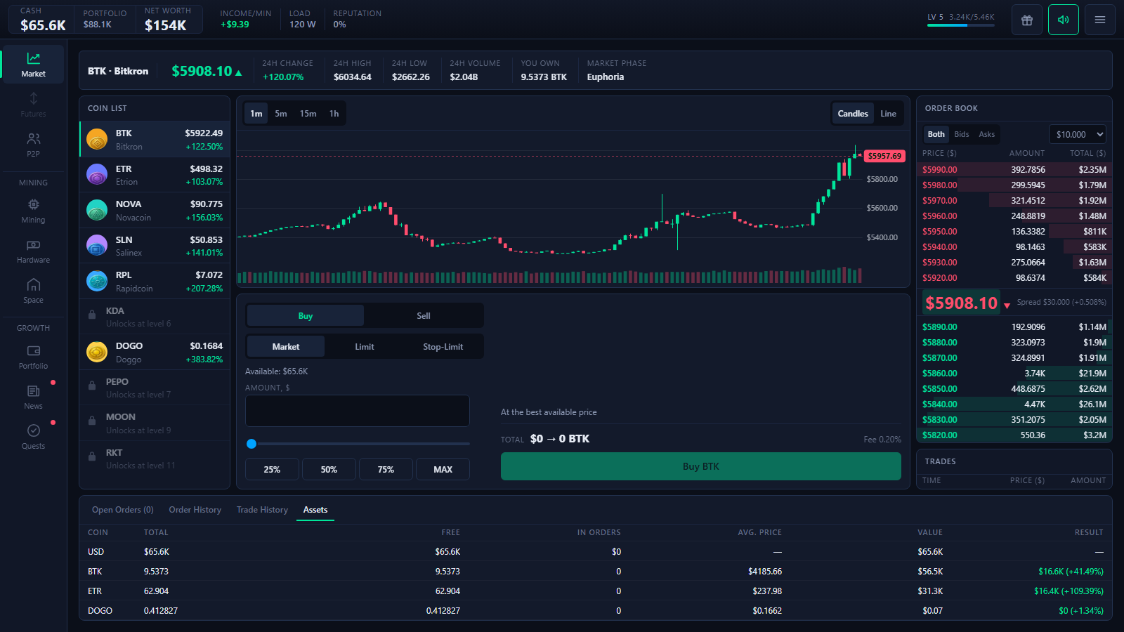 Crypto Millionaire: Mining & Trading Tycoon — screenshot 1