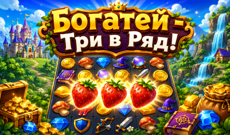Богатей - Три в Ряд! game cover