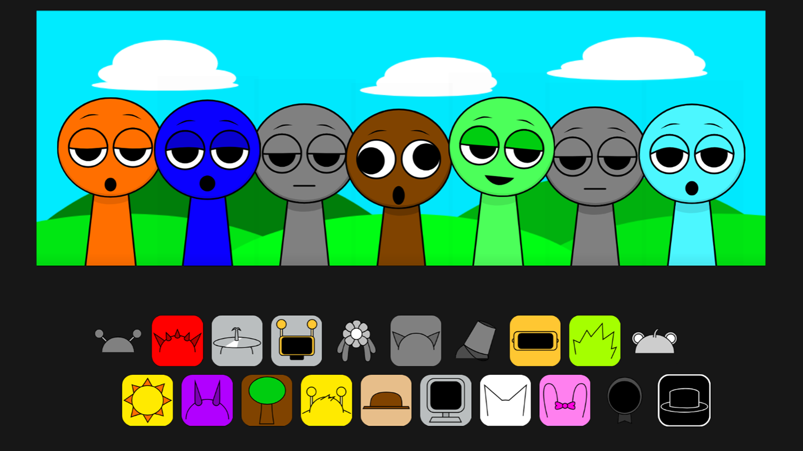 Sprunki But They Are Bald screenshot