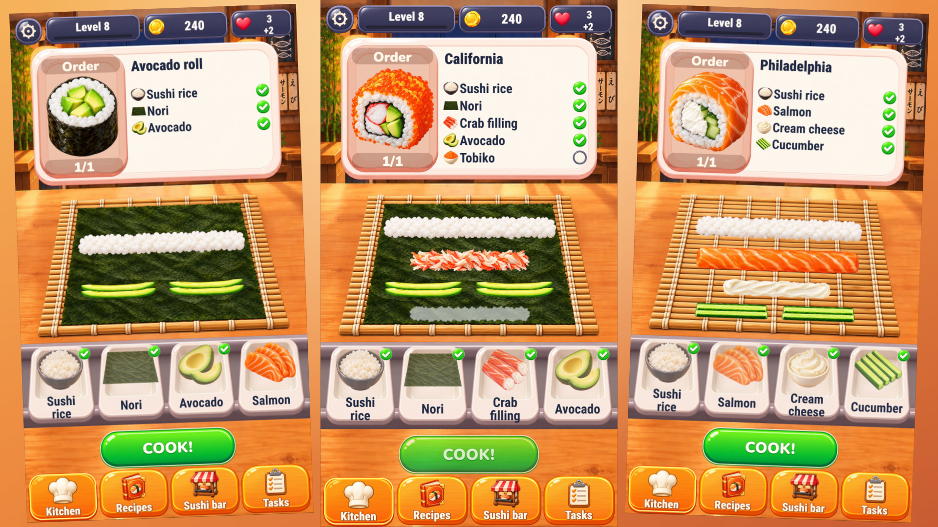 Sushi and Rolls — screenshot 2
