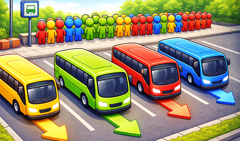 Crazy Bus Station! game cover