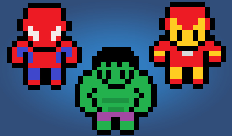 Pictures by Numbers: Superheroes game cover