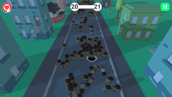 Black hole vs zombies