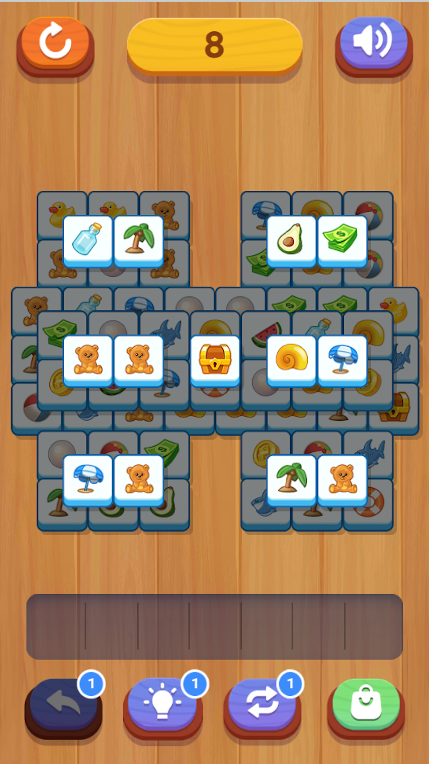 Mahjong: Collect three tiles in a row screenshot 6