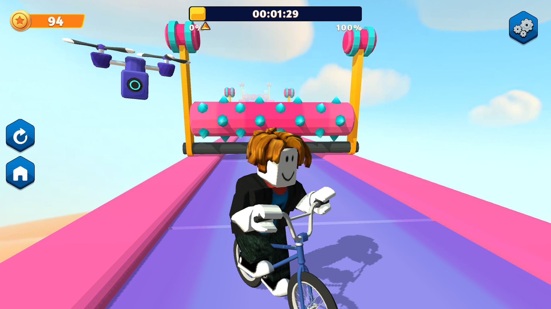 Obby Rides the Bike screenshot