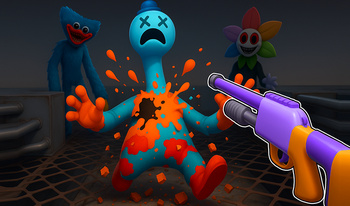 Shotgun Playtime! Poppy Monsters Hunt!