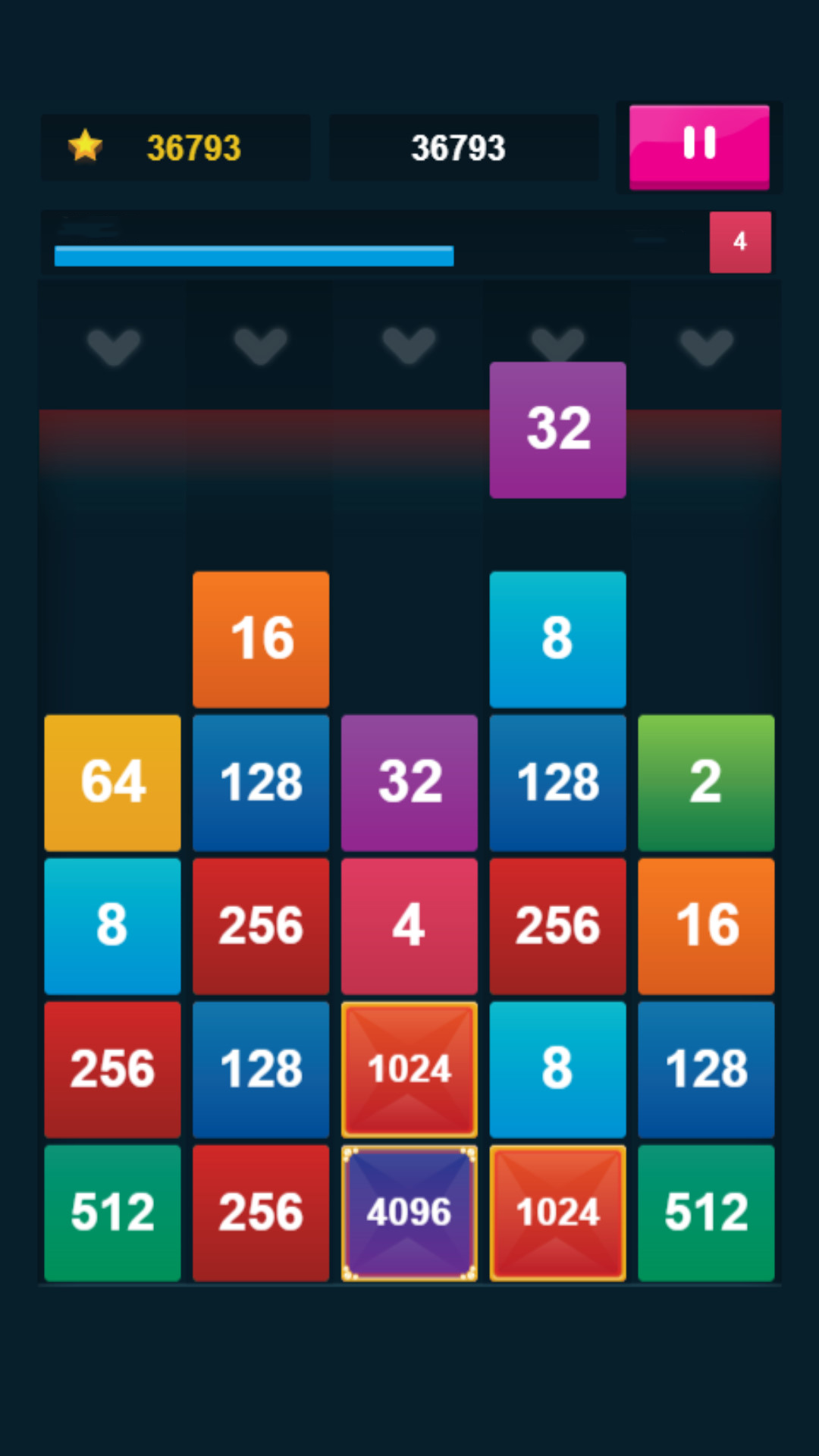 2048: X2 Merge Blocks screenshot 5